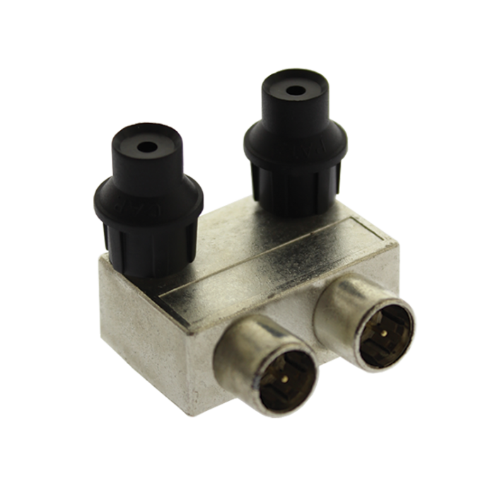 Demiscelatore - Derivatore terrestre/satellite 10dB per presa coassiale doppia